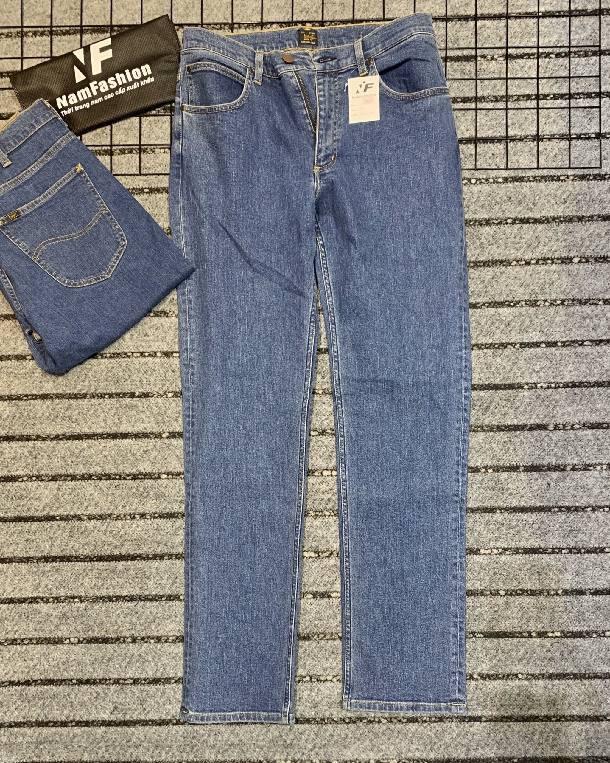 Quần jeans nam Lee cao cấp phom regular | | Thời trang nam xuất khẩu  NAMFASHION